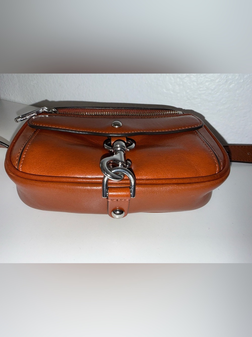 Rebecca Minkoff Blythe Leather Belt Bag - Acorn (Brown/Tan) - Picture 7 of 14